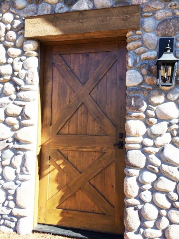 Barn Cross Wood Door