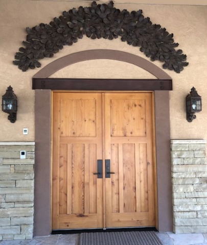 Double Wood Doors