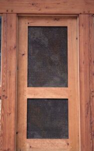 Mesh Insert Door