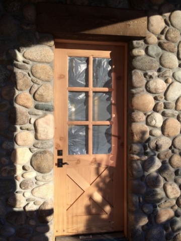 Six Panel Glass Doors in Progress